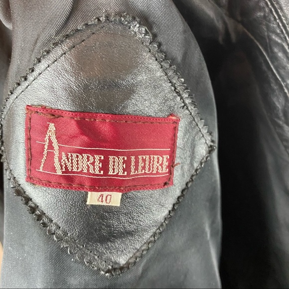 Vintage Andre De Leure Jacket Leather - Picture 11 of 13